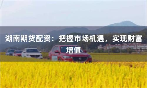 湖南期货配资：把握市场机遇，实现财富增值